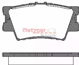 Комплект тормозных колодок METZGER 1231.00